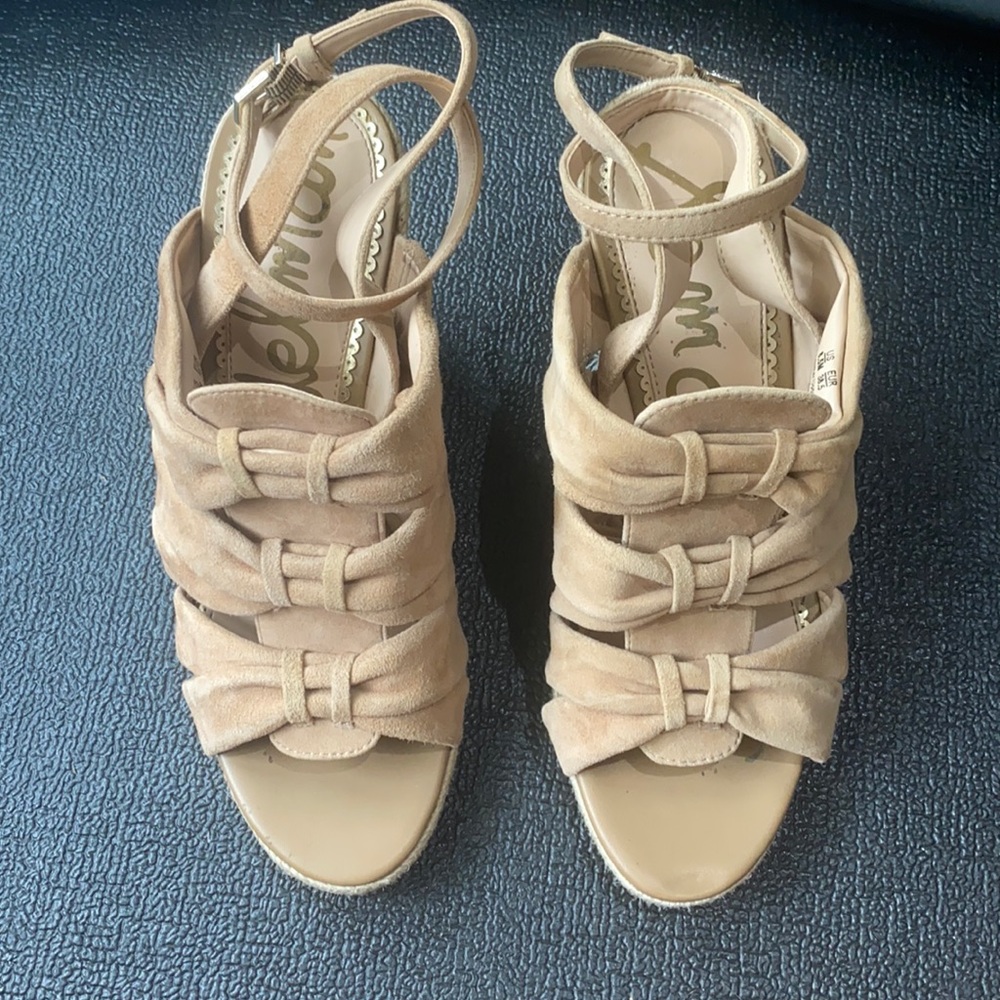 Sam Edelman wedge heels with ankle strap